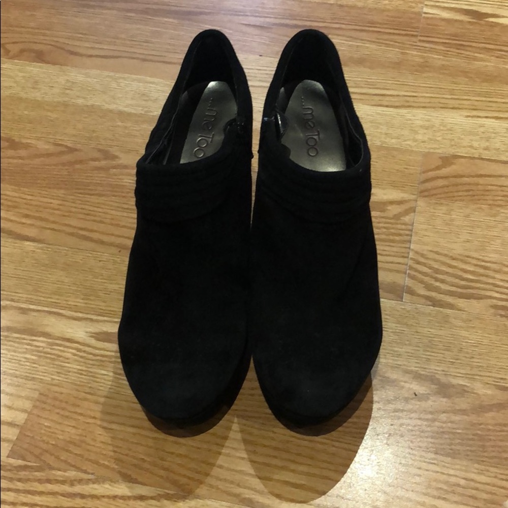 Black woman shoes high heel raw leather